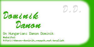 dominik danon business card